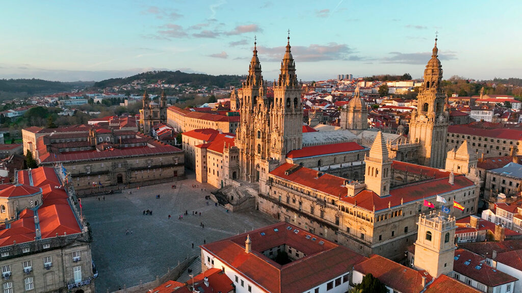 La Catedral de Santiago de Compostela, en Galicia.