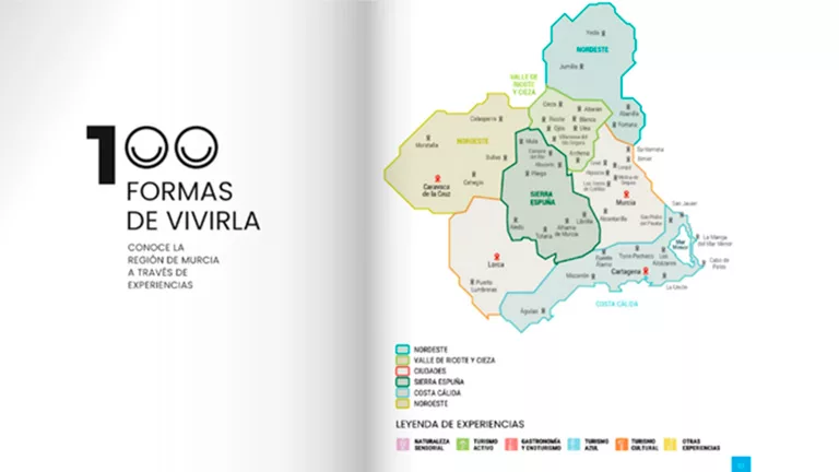 Catálogo "100 formas de vivir la región de Murcia"