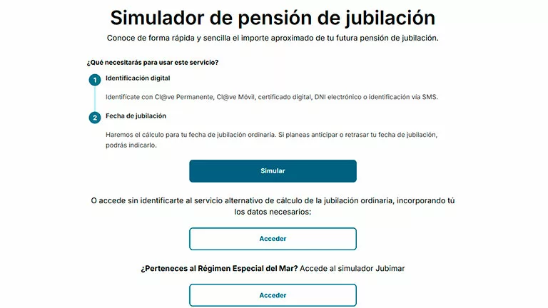 Cómo calcular tu pensión con el simulador de jubilación de la Seguridad Social 