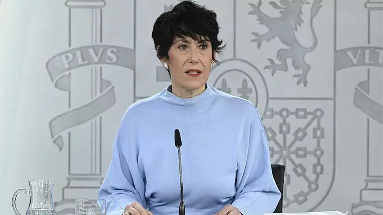 Elma Saiz, ministra de Inclusión, Seguridad Social y Migraciones y portavoz del Gobierno. Foto: La Moncloa.